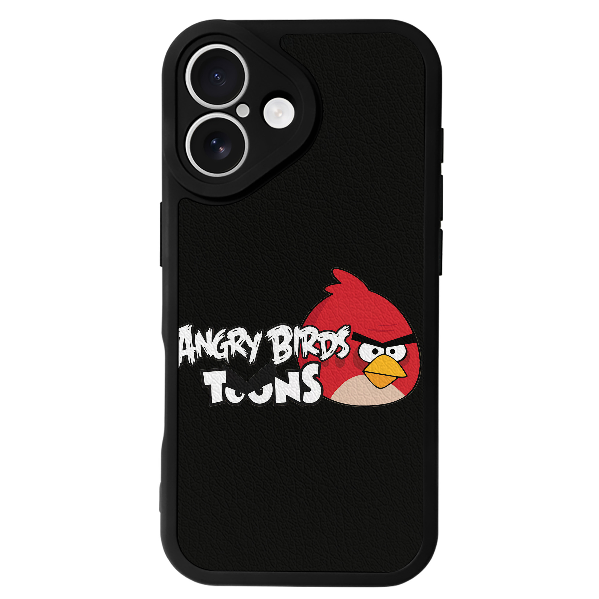 （画像用） Angry Birds アングリーバード 【iPhone 16シリーズ対応】シリコンスマホケース（レザー調） 材質：シリコン
